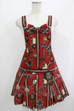 画像1: Angelic Pretty / Chocolate Rosetteサロペット Free ワイン H-25-08-24-043-AP-OP-NS-ZH