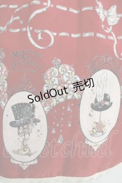 画像4: ALICE and the PIRATES / Trick Hat, Pricked Heart柄ベビードールジャンパースカート Free カーディナル H-25-08-24-004-PA-OP-NS-ZH