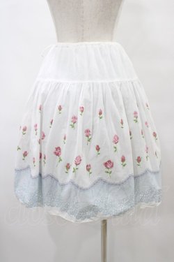 画像2: Emily Temple cute / バラ＆レーススカート  オフ白 H-25-08-24-1042-ET-SK-KB-ZH