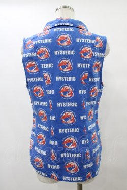 画像2: HYSTERIC GLAMOUR / 総柄ノースリーブブラウス  ブルー H-25-08-24-1044-PU-BL-KB-ZH