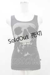 HYSTERIC GLAMOUR / プリントタンク  黒 H-25-08-24-1045-PU-TO-KB-ZH