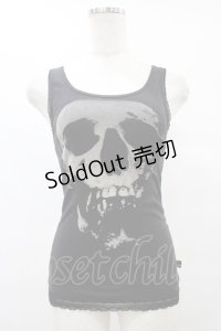 HYSTERIC GLAMOUR / プリントタンク  黒 H-25-08-24-1045-PU-TO-KB-ZH