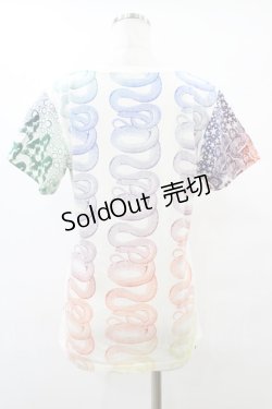 画像2: HYSTERIC GLAMOUR / HYS MANDARA pt Tシャツ  白 H-25-08-24-1046-PU-TO-KB-ZH