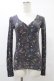 画像1: HYSTERIC GLAMOUR / 総柄リブトップス  グレー H-25-08-24-1047-PU-TO-KB-ZH (1)