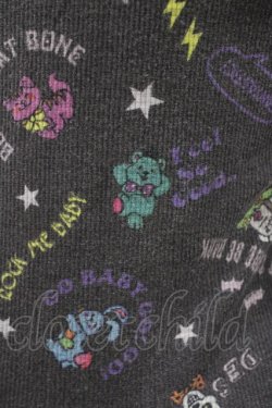 画像3: HYSTERIC GLAMOUR / 総柄リブトップス  グレー H-25-08-24-1047-PU-TO-KB-ZH