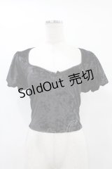 WIDOW / ベルベットパフトップス XS 黒 H-25-08-24-1052-PU-TO-KB-ZH