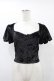 画像1: WIDOW / ベルベットパフトップス XS 黒 H-25-08-24-1052-PU-TO-KB-ZH (1)