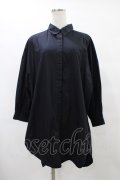 monomania / BIGシャツ  黒 H-25-08-24-1056-PU-BL-KB-ZH