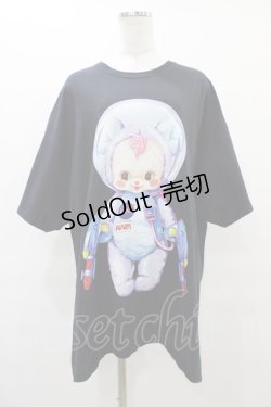 画像1: LAND by MILK BOY / LAND×CeriseコラボBIG Tシャツ  ブラック H-25-08-24-1058-0-TO-KB-ZH