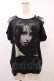 画像1: HYSTERIC GLAMOUR / 肩切替プリントカットソー  黒 H-25-08-24-1060-PU-TO-KB-ZH (1)