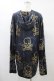 画像2: NieR Clothing / 総柄プルパーカー  黒 H-25-08-24-1061-PU-TO-KB-ZH (2)