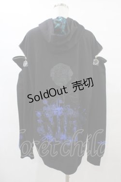 画像2: NieR Clothing / オフショルプルパーカー  黒 H-25-08-24-1064-PU-TO-KB-ZH
