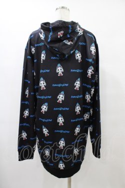画像2: NieR Clothing / 総柄ZIPパーカー F 黒 H-25-08-24-1065-PU-TO-KB-ZH