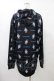 画像2: NieR Clothing / 総柄ZIPパーカー F 黒 H-25-08-24-1065-PU-TO-KB-ZH (2)