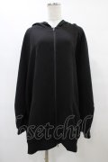 Deorart / ネコミミフードサイドラインジャージパーカー  黒×赤 H-25-08-24-1066-PU-TO-KB-ZH