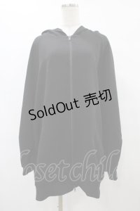 Deorart / ネコミミフードサイドラインジャージパーカー  黒×赤 H-25-08-24-1066-PU-TO-KB-ZH