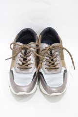 あしながおじさん / 厚底スニーカー M プラチナ H-25-08-24-1002-PU-SH-KB-ZH