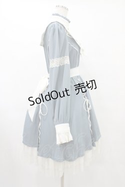 画像3: Ozz oneste / 秋薔薇襟付きワンピース  サックス H-25-08-24-1029-OO-OP-KB-ZH