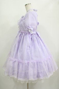 画像2: Angelic Pretty / Lovelyオーガンジーワンピース Free ラベンダー H-25-08-24-001-AP-OP-NS-ZH