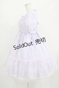 画像2: Angelic Pretty / Lovelyオーガンジーワンピース Free ラベンダー H-25-08-24-001-AP-OP-NS-ZH