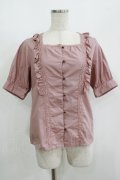 Fi.n.t / スクエアネックフリルブラウス Free PINK BROWN H-25-08-24-053-CA-BL-NS-ZH