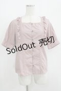 Fi.n.t / スクエアネックフリルブラウス Free PINK BROWN H-25-08-24-053-CA-BL-NS-ZH