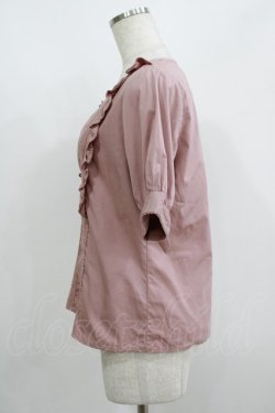 画像2: Fi.n.t / スクエアネックフリルブラウス Free PINK BROWN H-25-08-24-053-CA-BL-NS-ZH