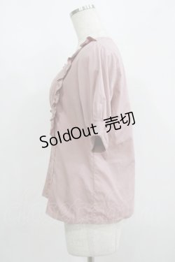 画像2: Fi.n.t / スクエアネックフリルブラウス Free PINK BROWN H-25-08-24-053-CA-BL-NS-ZH