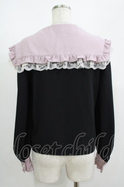 画像3: Ank Rouge / プチリボンセーラーブラウス M ブラック H-25-08-24-054-CA-BL-NS-ZH