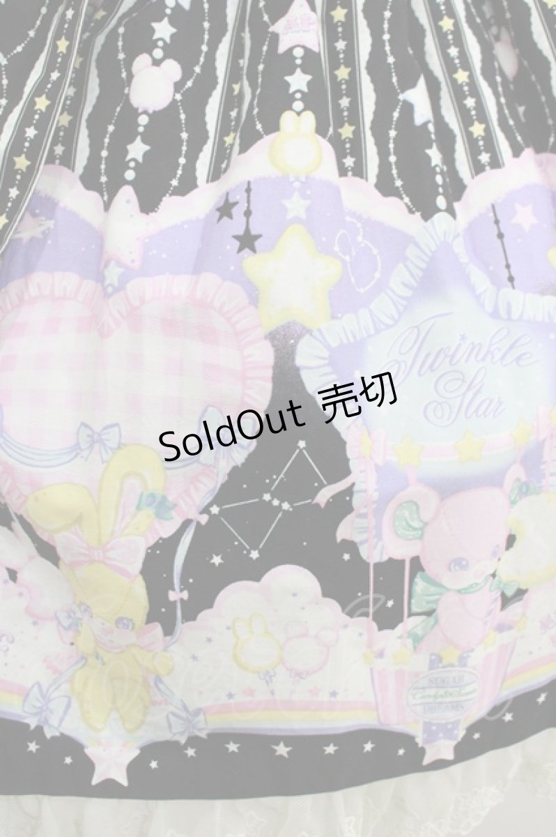 画像4: Angelic Pretty / Cotton Candy Shopジャンパースカート Free ブラック H-25-08-24-005-AP-OP-NS-ZH (4)