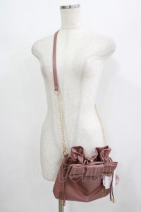 m petit by misako / NINA'Sコラボ/リボンキンチャクショルダーバッグ  ピンク H-25-08-24-064-LO-BG-NS-ZH