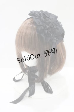 画像1: metamorphose / 円形ヘッドドレス  ブラック H-25-08-24-071-ME-AC-NS-ZH