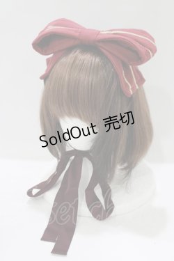 画像1: metamorphose / ブレード付リボンヘッドドレス  ボルドー H-25-08-24-073-ME-AC-NS-ZH