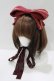 画像1: metamorphose / ブレード付リボンヘッドドレス  ボルドー H-25-08-24-073-ME-AC-NS-ZH (1)