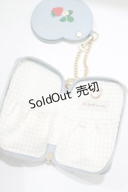 画像2: m petit by misako / AMハートミラーツキポーチ  サックス H-25-08-24-074-LO-ZA-NS-ZH