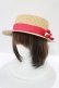 画像1: Angelic Pretty / マリンリボンストローHat  ナチュラル/レッド H-25-08-24-079-AP-AC-NS-ZH (1)