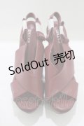 EAT ME / アンクルリボンクロスサンダル M ワイン H-25-08-24-083-LO-SH-NS-ZH