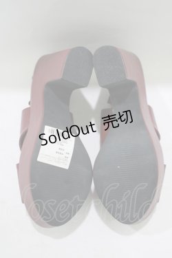 画像4: EAT ME / アンクルリボンクロスサンダル M ワイン H-25-08-24-083-LO-SH-NS-ZH