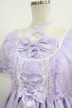 画像4: Angelic Pretty / Lovelyオーガンジーワンピース Free ラベンダー H-25-08-24-001-AP-OP-NS-ZH