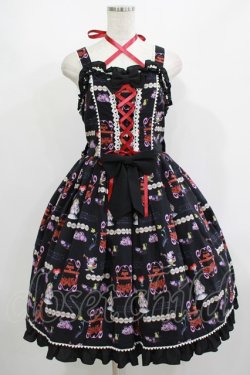 画像1: metamorphose / Disney Alice in Wonderlandジャンパースカートセット サイズ1（通常サイズ） ブラック H-25-08-24-011-ME-OP-NS-ZH