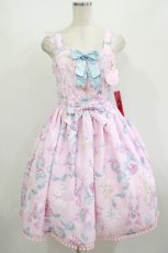 画像1: Angelic Pretty / Moco moco Bunnysジャンパースカート Free ピンク H-25-08-24-012-AP-OP-NS-ZH (1)