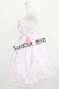 画像2: Angelic Pretty / Moco moco Bunnysジャンパースカート Free ピンク H-25-08-24-012-AP-OP-NS-ZH