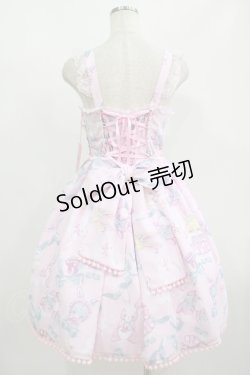 画像3: Angelic Pretty / Moco moco Bunnysジャンパースカート Free ピンク H-25-08-24-012-AP-OP-NS-ZH
