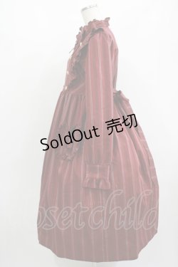 画像2: Physical Drop / ナース風ワンピース・ヘッドドレスセット Free ボルドー H-25-08-24-013-LO-OP-NS-ZH