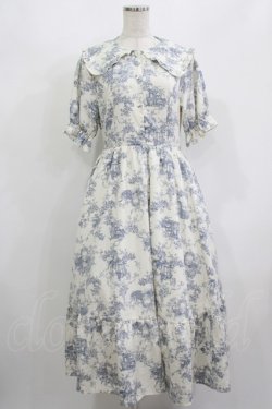 画像1: m petit by misako / トワルドジュイOPハンソデ M オフ/サックス H-25-08-24-017-LO-OP-NS-ZH