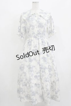 画像1: m petit by misako / トワルドジュイOPハンソデ M オフ/サックス H-25-08-24-017-LO-OP-NS-ZH