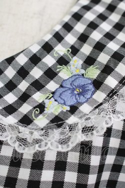画像4: FLC / 星名桜子/ギンガムチェックワンピース L ブラック H-25-08-24-018-LO-OP-NS-ZH