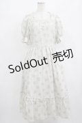 m petit by misako / AOKハナガラスクエアワンピース L 生成り H-25-08-24-021-LO-OP-NS-ZH