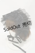 MARBLE / チュールヘッドドレス  ブラック H-25-08-25-1001-GO-AC-NS-ZH