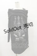 SEX POT ReVeNGe / オフショルロングカットソー  黒 H-25-08-25-1045-SP-TO-KB-ZH